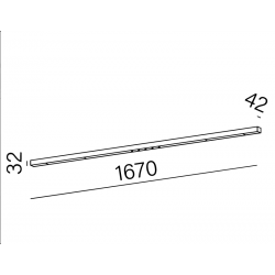 MIXLINE 167 INV LED 3000K 54° natynkowy biały struktura 	40289-M930-W3-00-13